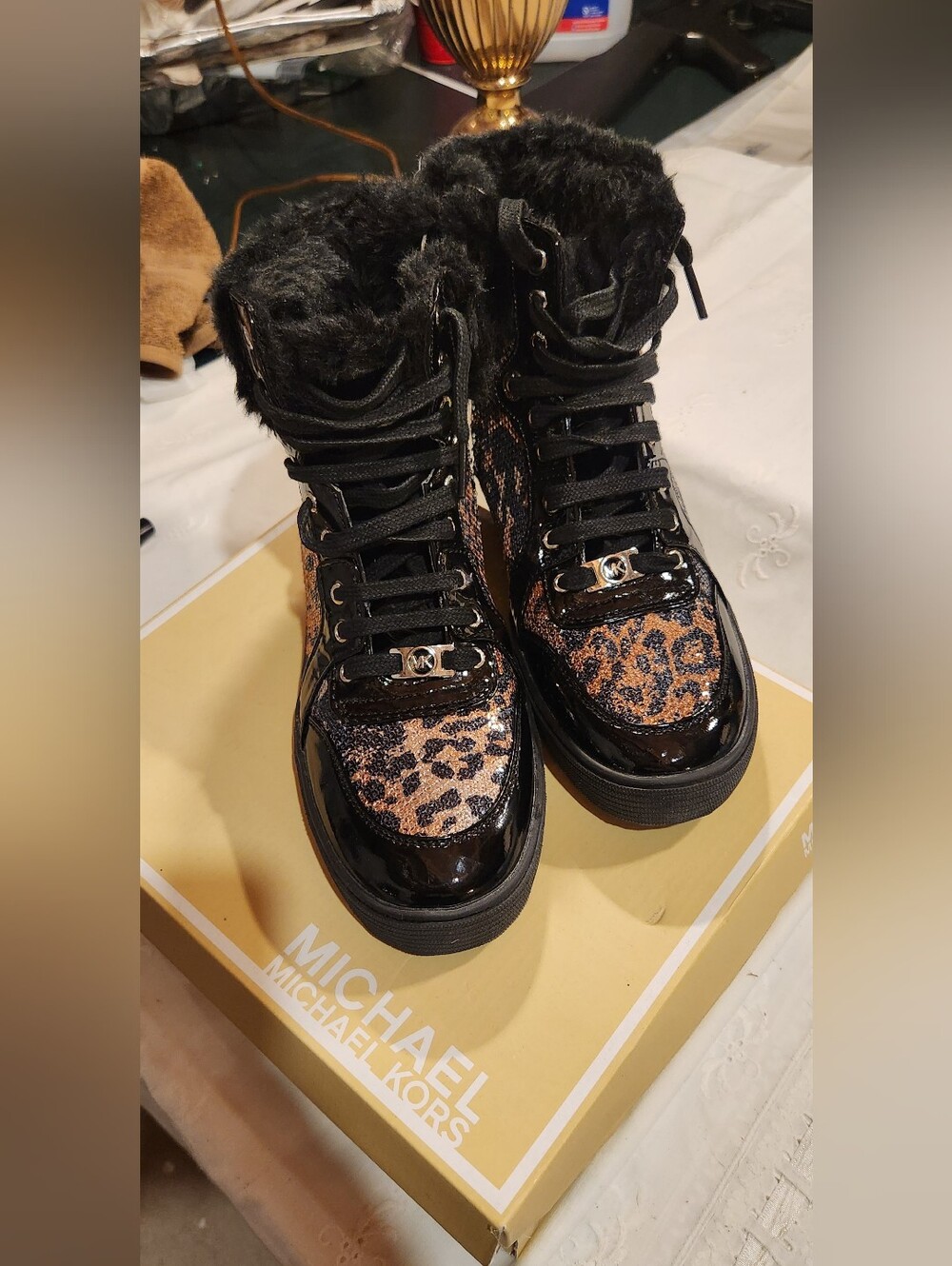 Michael Kors high-top sneaker Boots,  Size 5, new